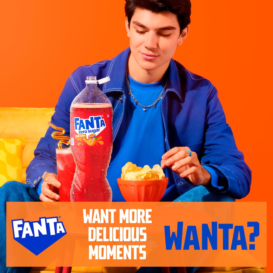image 1 of Fanta Fruit Zero Twist 2 Litre