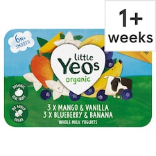 Yeo Valley No Added Sugar Kids Yogurts Selection 6X42g