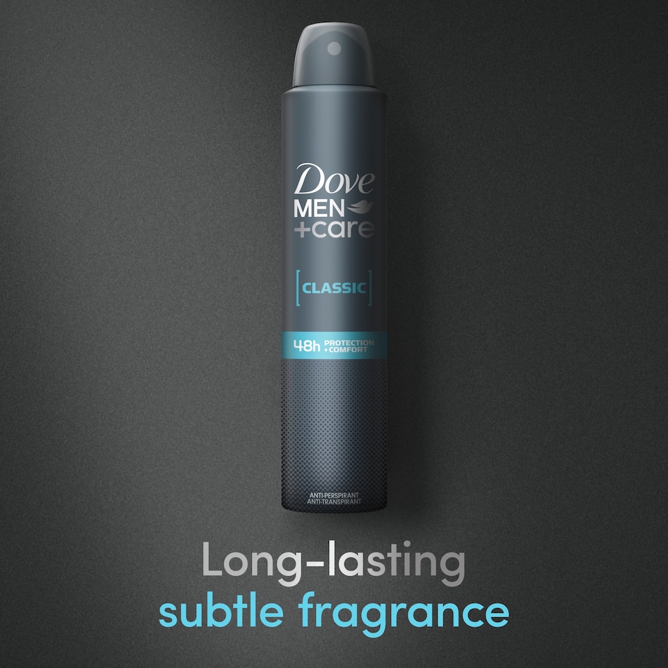 image 1 of Dove Men+Care Classic 48h Antiperspirant Deodorant 200ml
