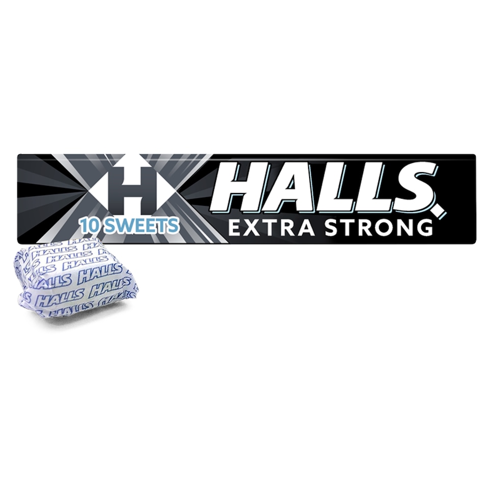 Halls Extra Strong Mentho-Lyptus Hard Boiled Sweets 9s