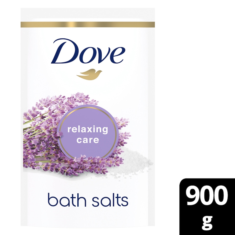 image 1 of Dove Relaxing Care Lavender & Chamomile Bath Salts 900g