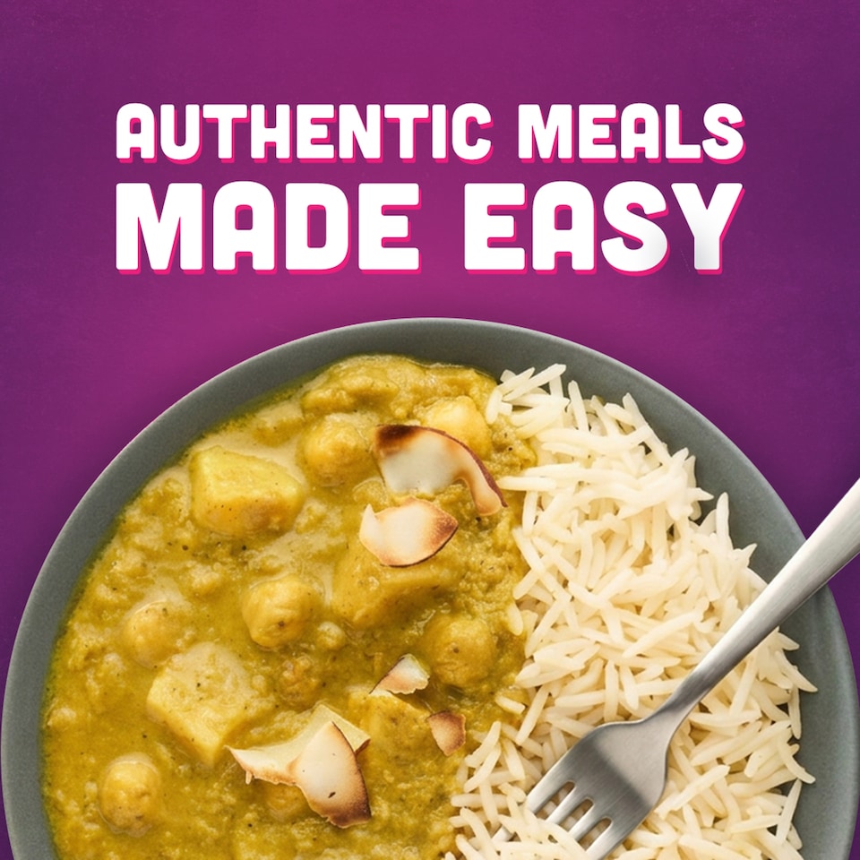 image 1 of Patak's Korma Curry & Rice Ready Meal Kit 250g