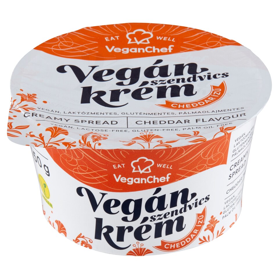 VeganChef vegán cheddar ízű szendvicskrém 150 g  1. kép