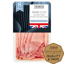 Tesco British Wafer Thin Honey Roast Ham 125G