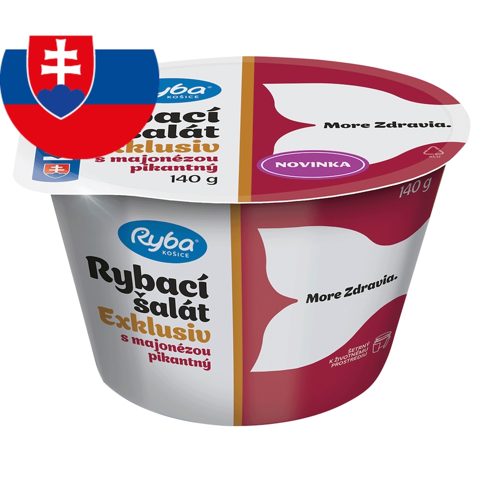 Ryba Košice Rybací šalát exklusiv s majonézou pikantný 140 g