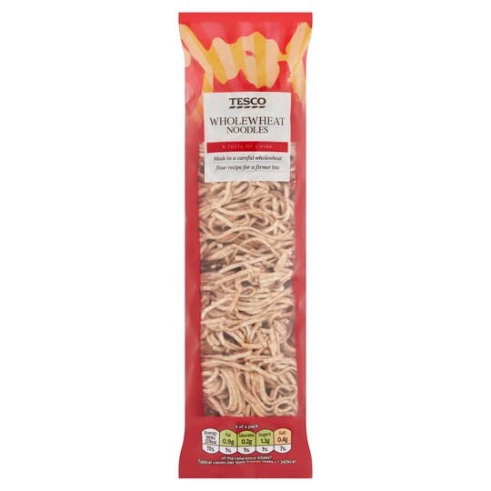 Tesco Whole Wheat Noodles 250G Tesco Groceries