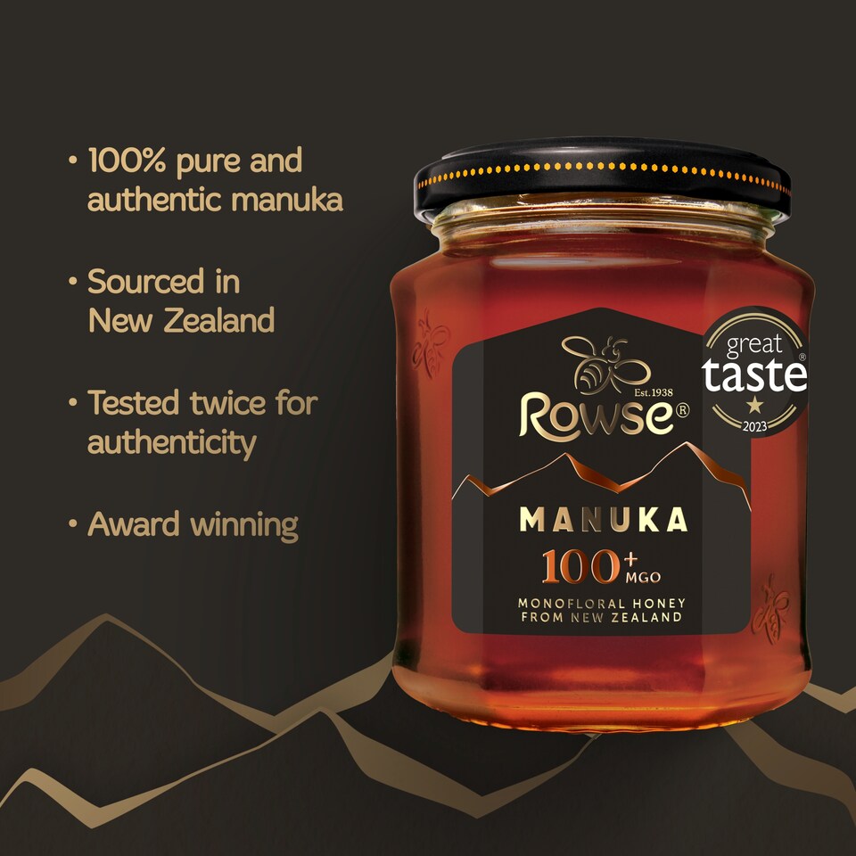 image 1 of Rowse Authentic Manuka New Zealand Honey 100+ Mgo 225G