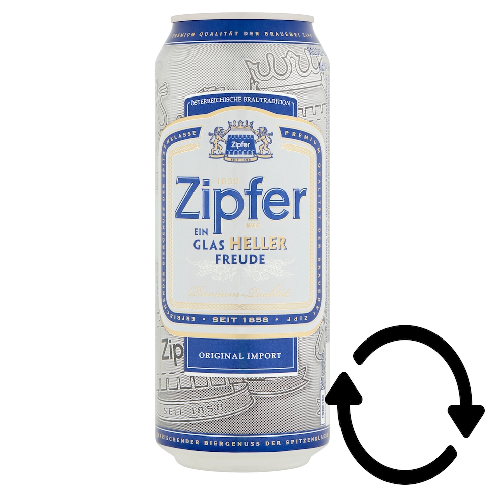 ZIPFER Pils sör 5,4% dob 0,5 l