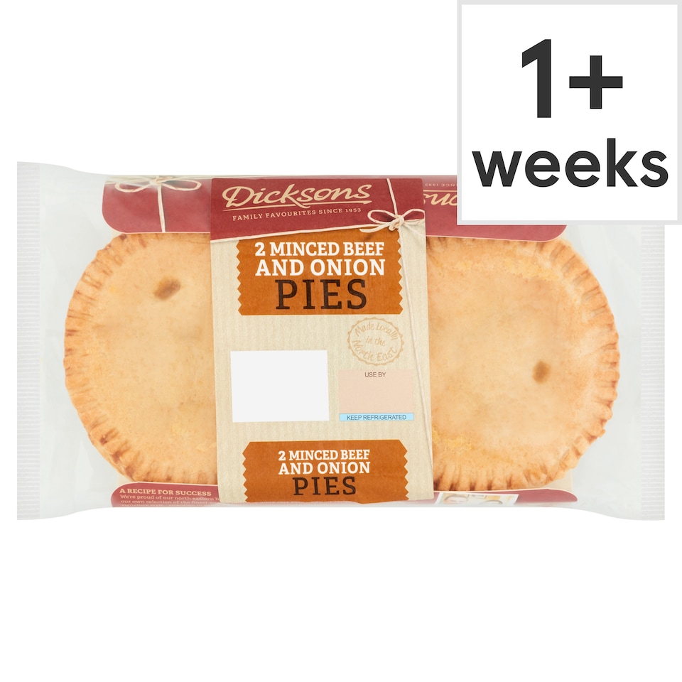 Dicksons Minced Beef & Onion Pies 2X169g