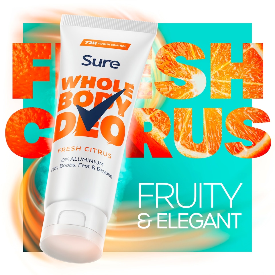image 1 of Sure Women Fresh Citrus Whole Body Deodorant Cream 72h Odour Control 75ml