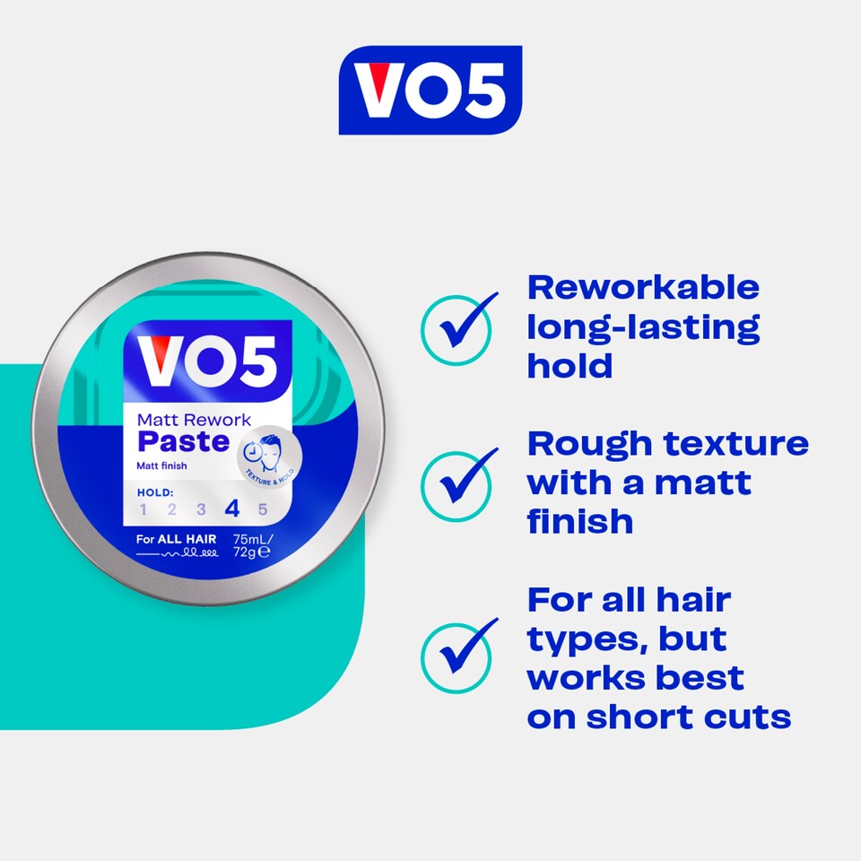image 1 of Vo5 Matte Rework Paste 75Ml
