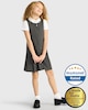 image 1 of F&F School Girls 2-Pack Regular Fit Pleated Pinafore Dresses in Grey