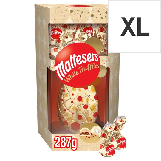 Maltesers White Chocolate Egg With White Truffles 287G Tesco Groceries