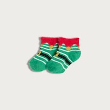 F&F Baby Fluffy Elf Cosy Socks in Multi