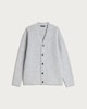 image 4 of F&F Knitted Waffle Textured Button Up Cardigan in Grey