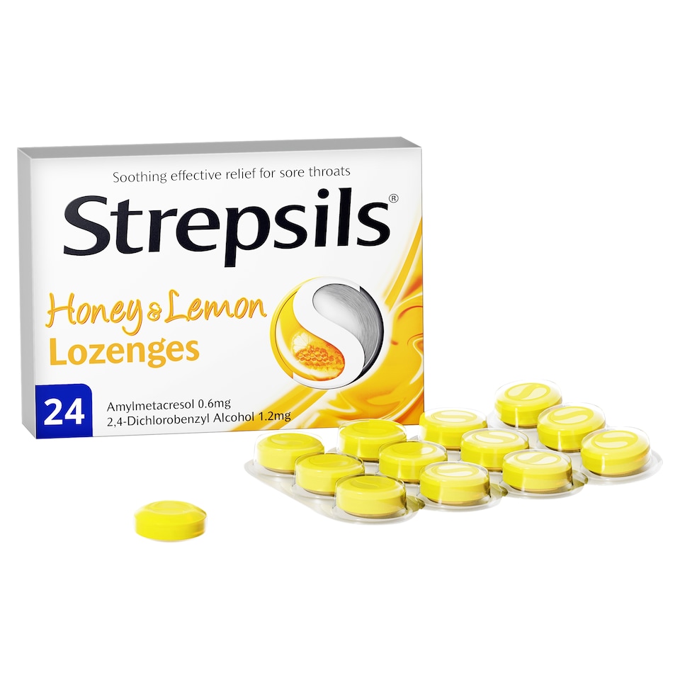image 1 of Strepsils Honey & Lemon Lozenges 24S
