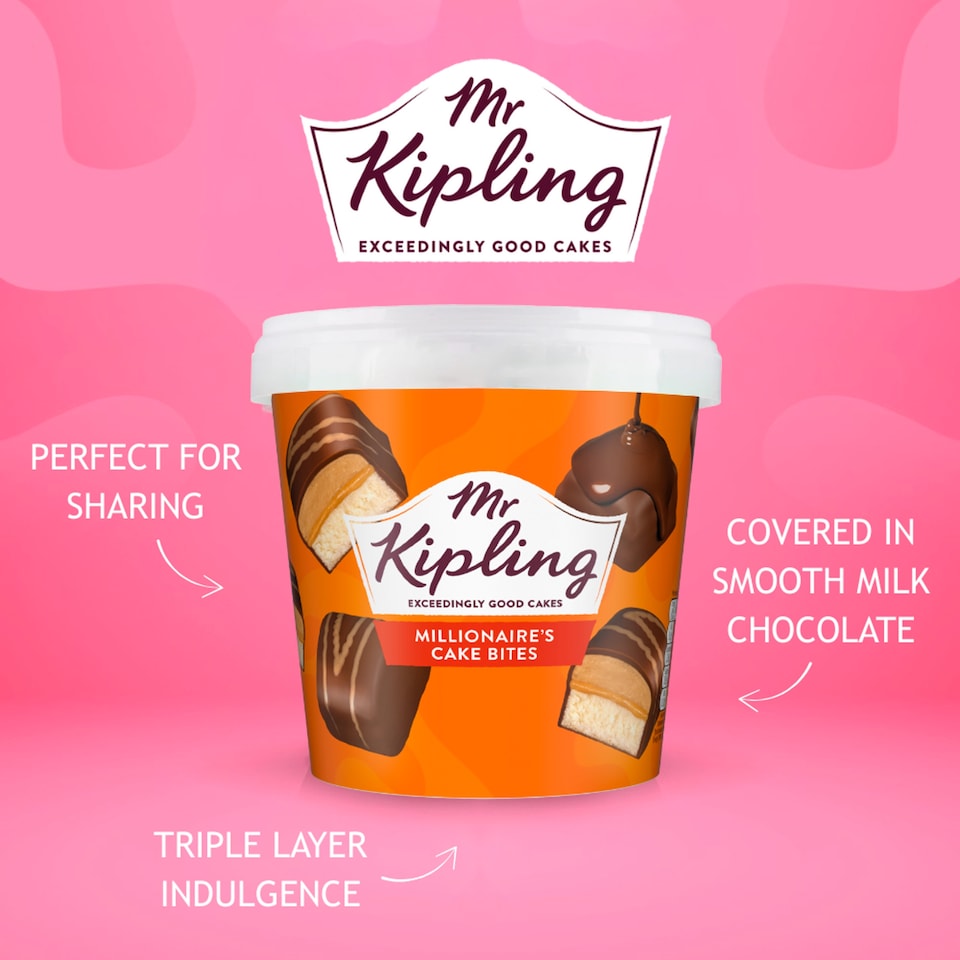image 1 of Mr Kipling Millionaire’s Chocolate Caramel Mini Cake Bites 220g