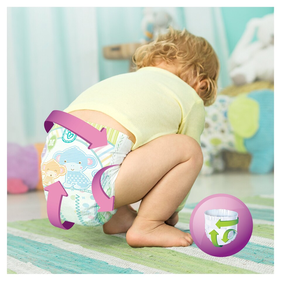 image 1 of Pampers Active Fit Size 4 Jumbo+ Pack 64 Nappies