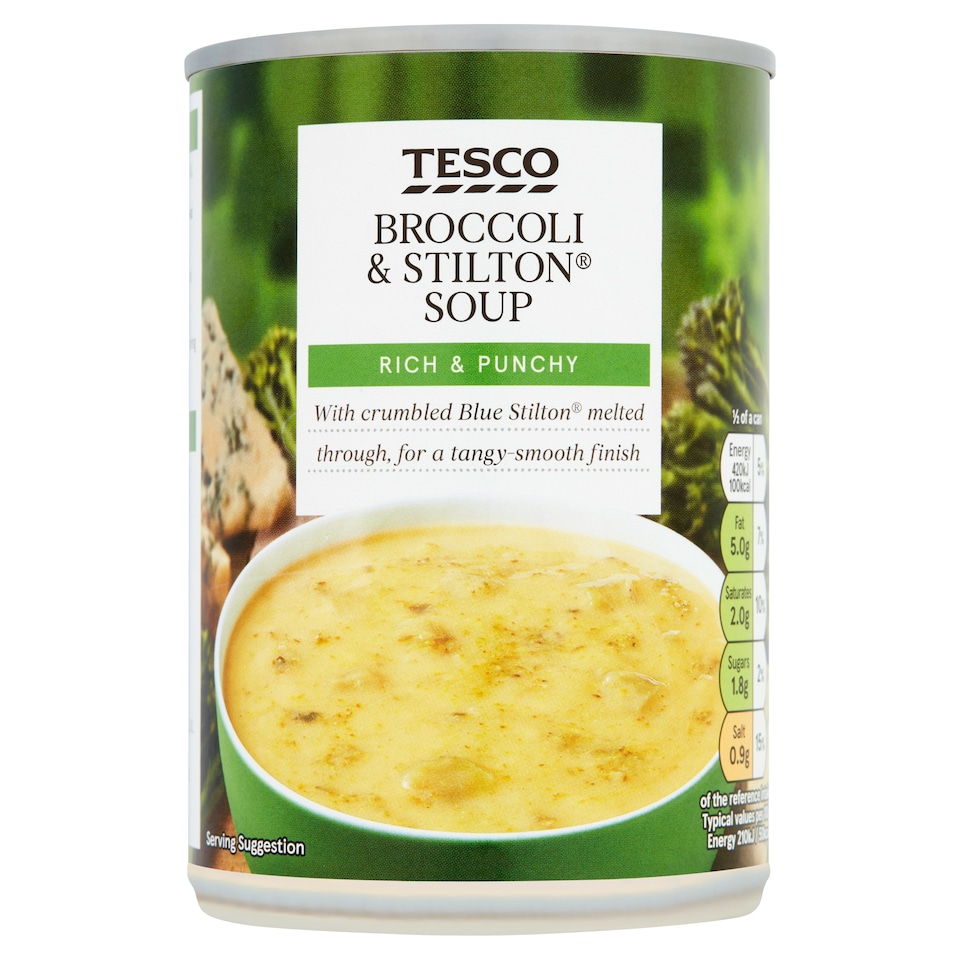 Tesco Broccoli And Stilton Soup 400G