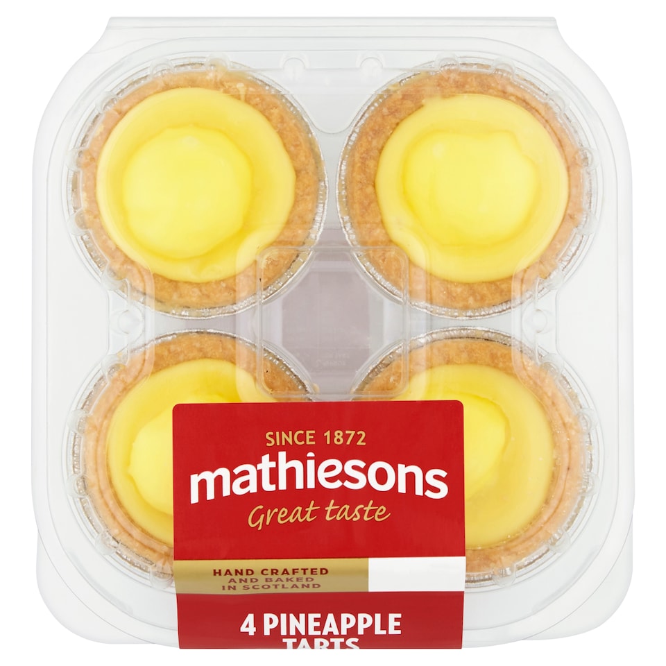 Mathiesons Pineapple Tarts 4 Pack