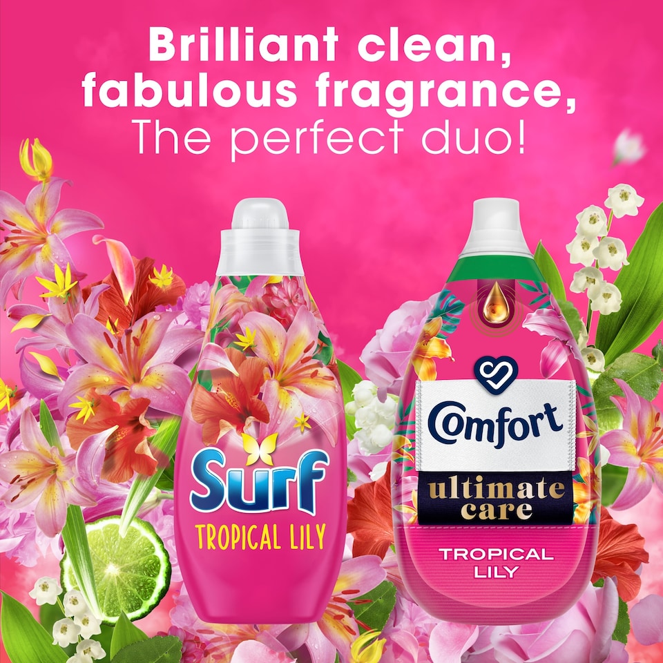 image 1 of Surf Tropical Lily Liquid Laundry Detergent 24 Washes 648ml