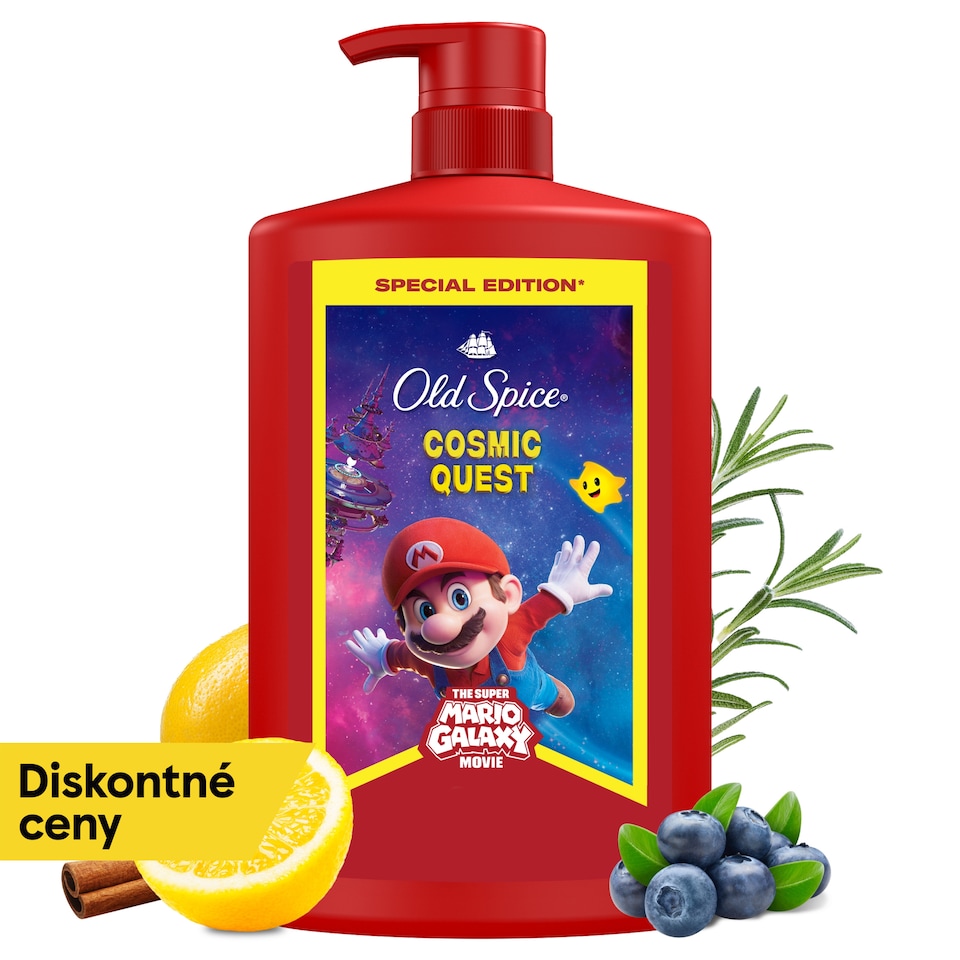 obrázok 1 z Old Spice Super Mario Special Edition 3 V 1 Sprchový Gél A Šampón 1000 ml