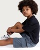 image 1 of F&F Active Boys TECHSPORT Zip Pocket Cargo Shorts in Grey