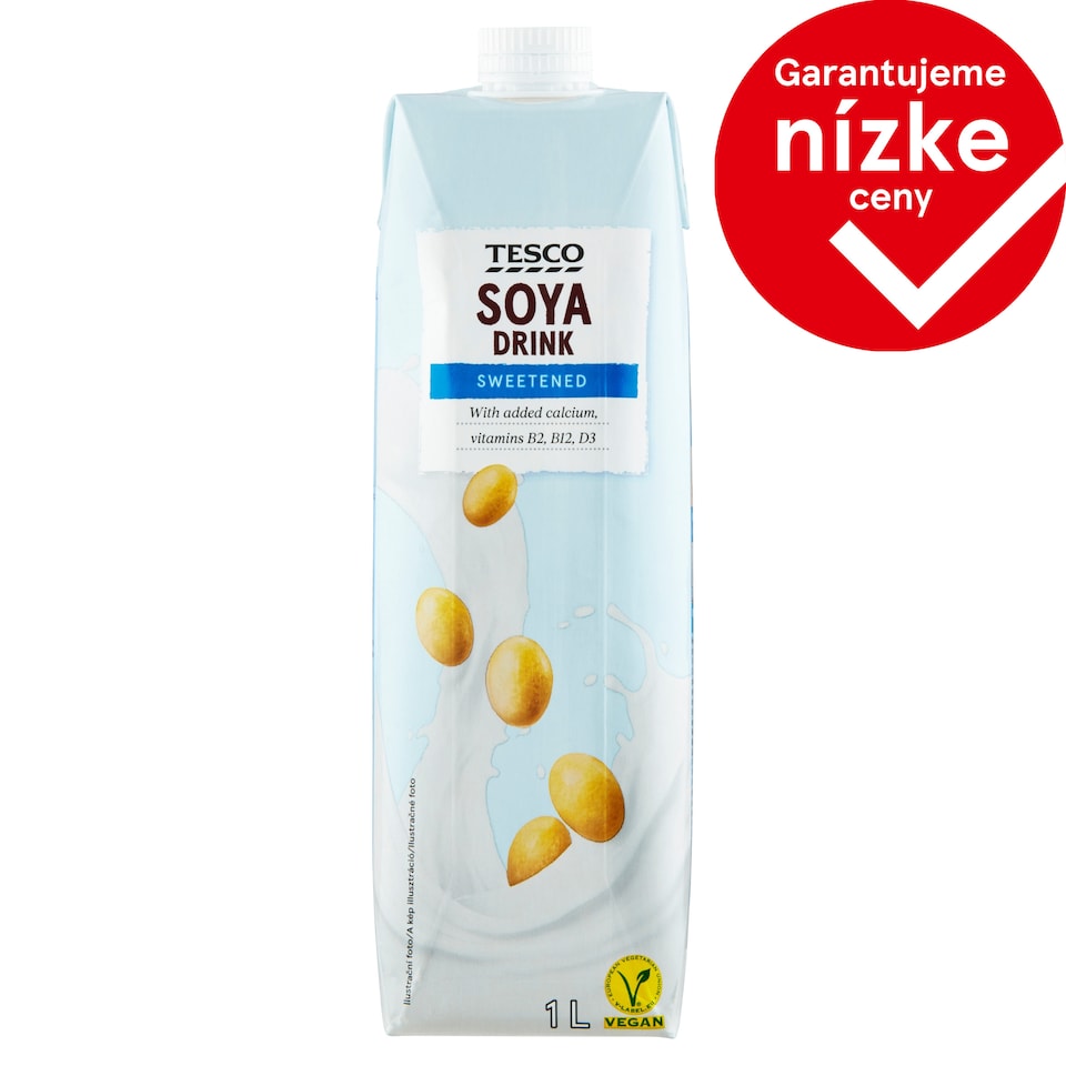 Tesco Soya Drink Sweetened 1 L