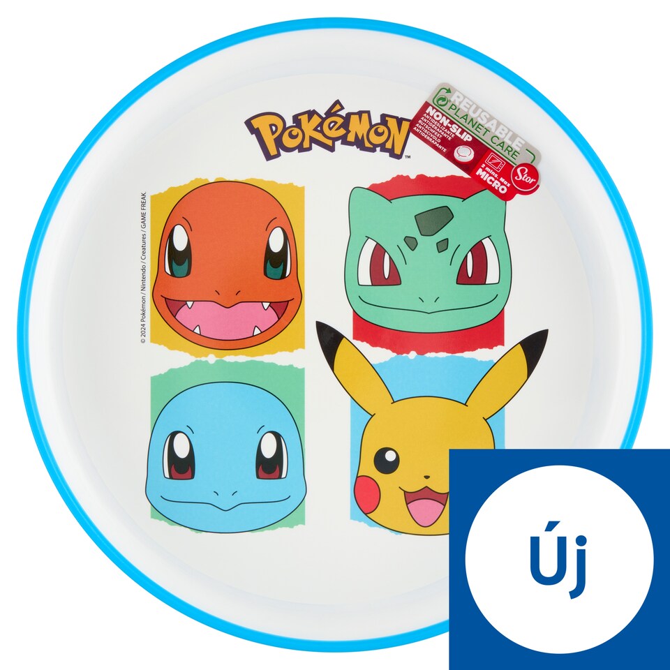 Stor Pokémon Non-Slip Plastic Plate