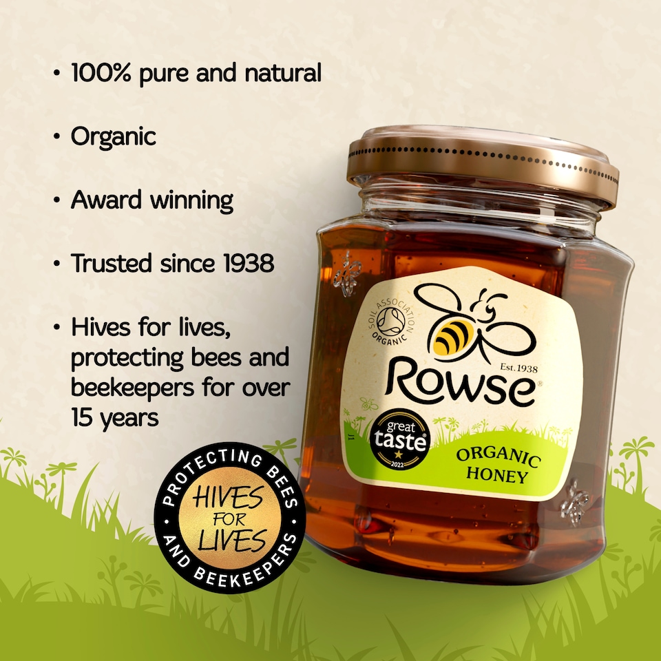 image 1 of Rowse Organic Clear Honey 340G