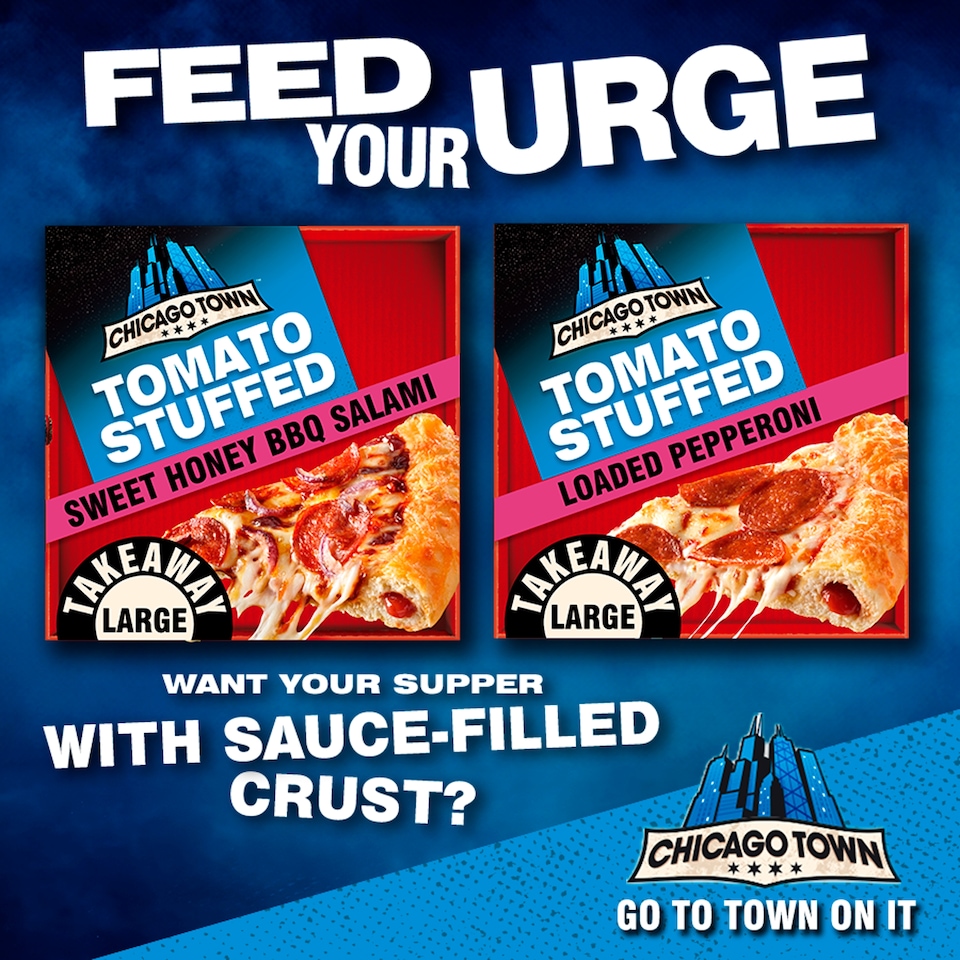 image 1 of Chicago Town Takeaway Pizza With Sweet Honey & Bbq Salami 635G