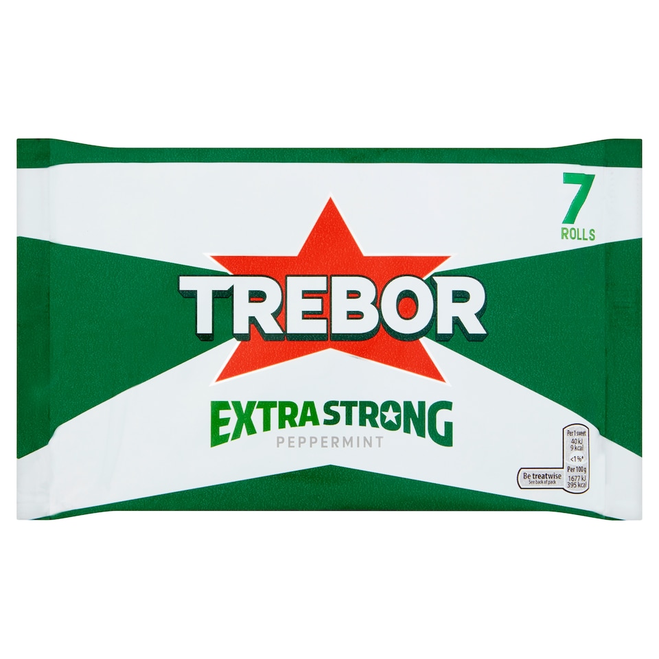 image 1 of Trebor Extra Strong Peppermint Mints 7 Pack Multipack 289.1g