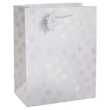 Tesco Snowflake Large Christmas Gift Bag