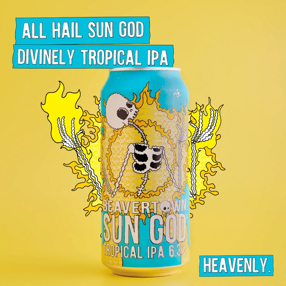image 1 of Beavertown Sun God Tropical IPA 440ml