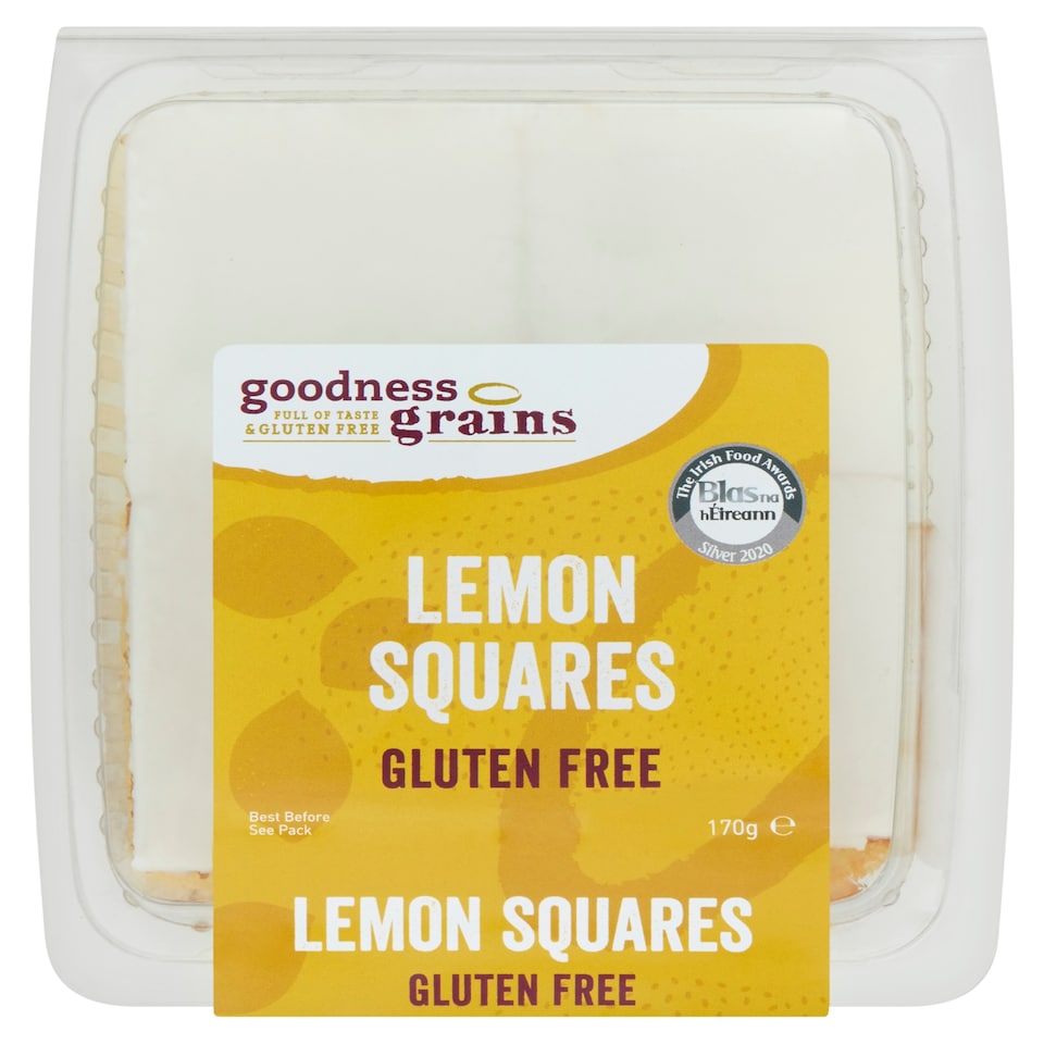 Goodness Grains Gluten Free Lemon Squares 170G