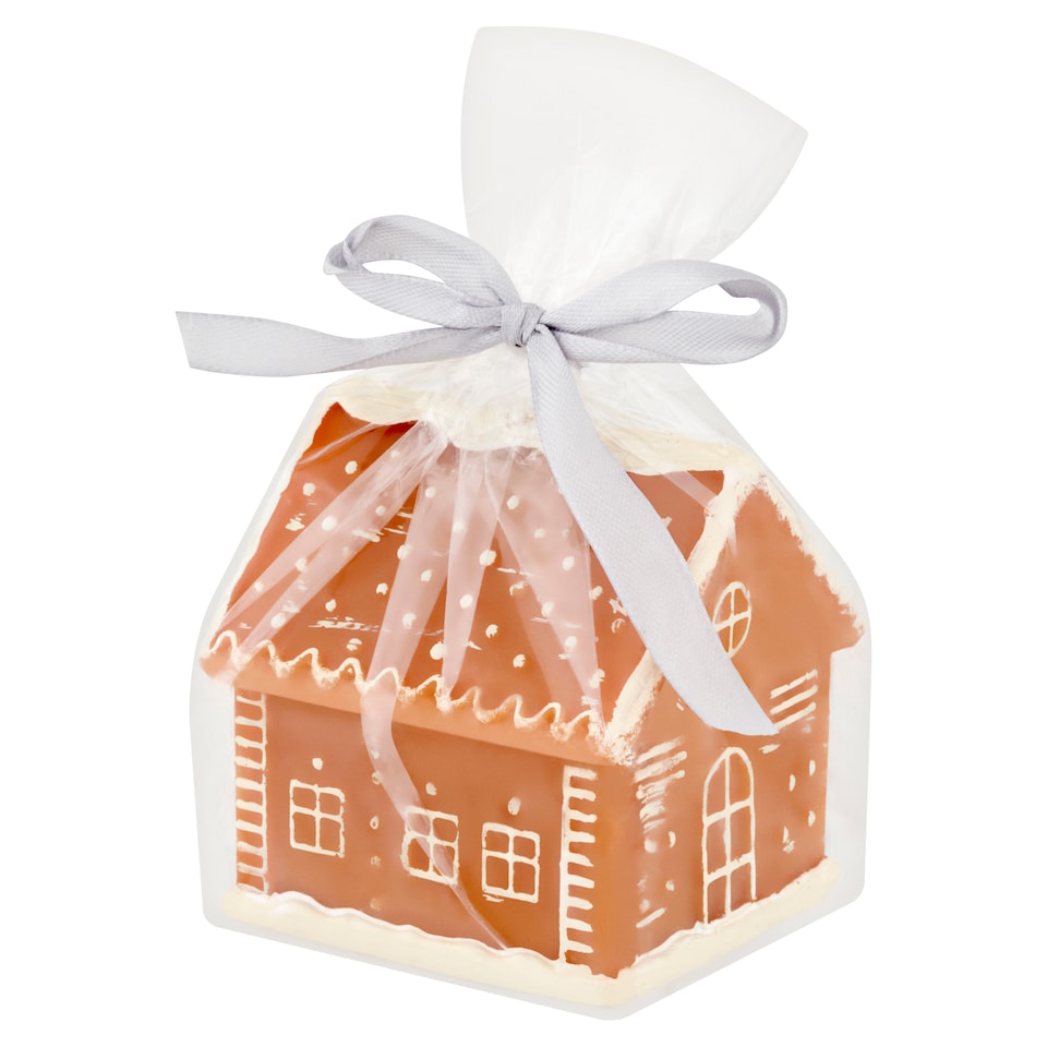 Svíčka ve tvaru perníkové chaloupky