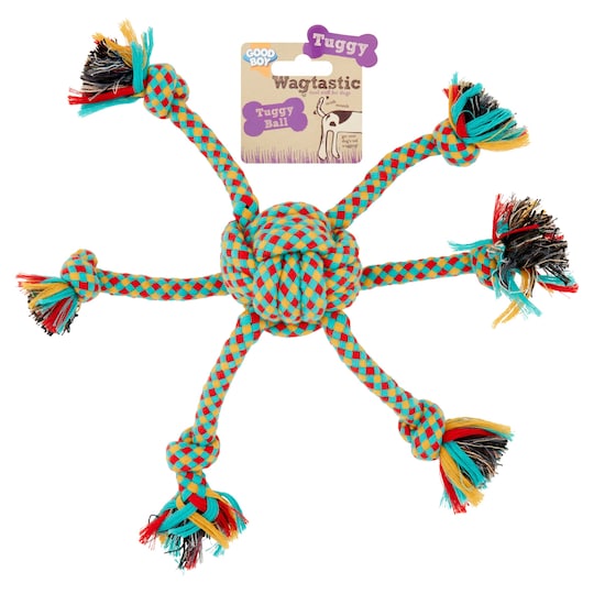Wagtastic Toy Tuggy Ball Dog Toy Tesco Groceries