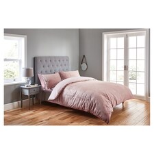 Fox And Ivy Blush Velvet Duvet Set Double