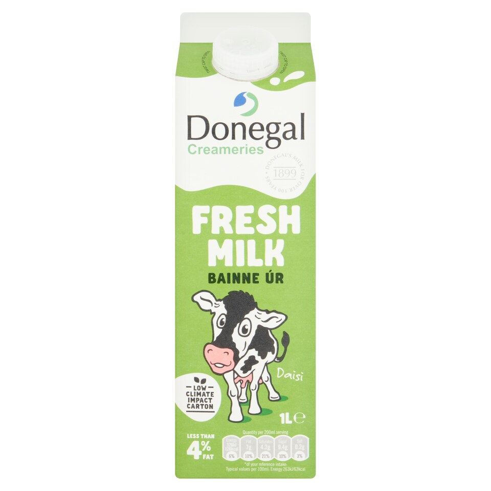 Donegal Creameries Whole Milk 1L