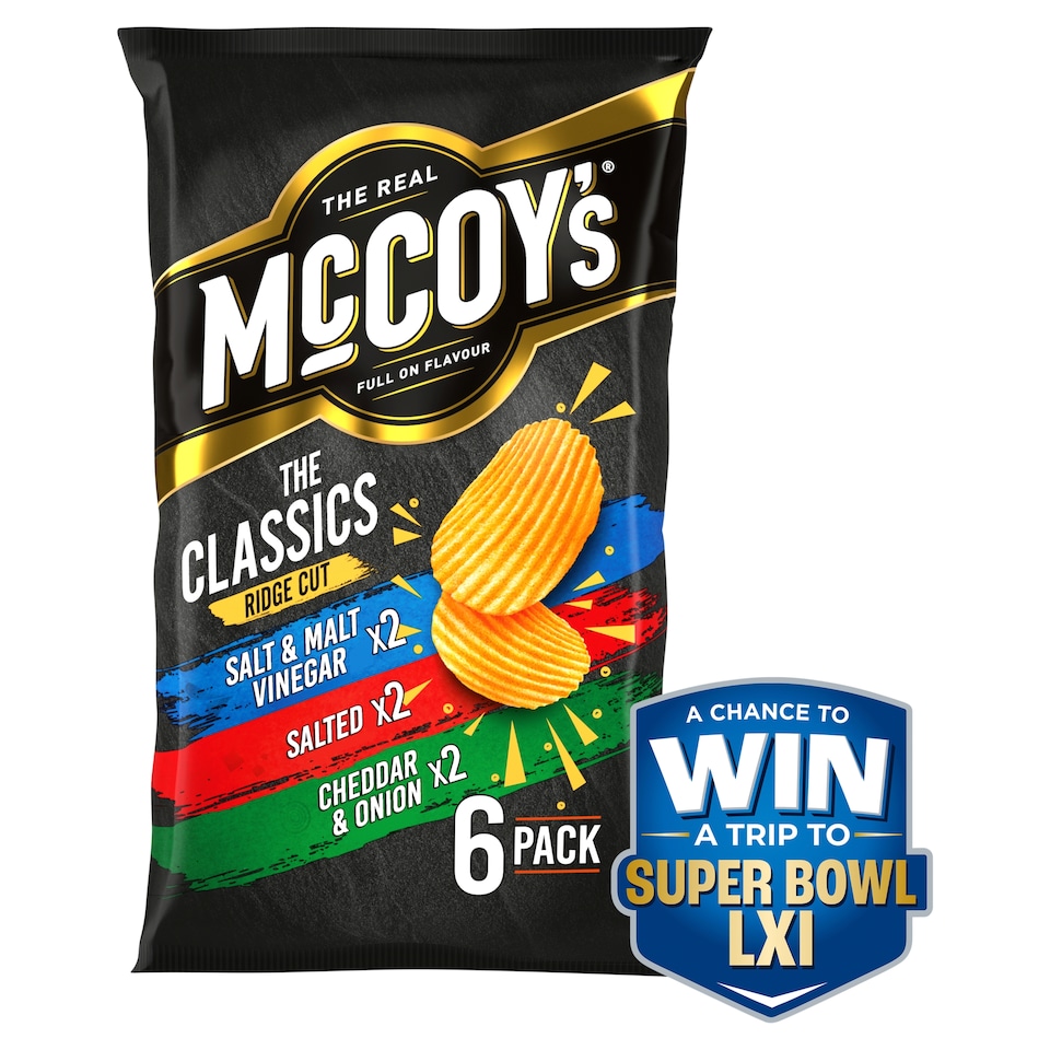 image 1 of McCoy's Classic Variety Multipack Crisps 6x25g