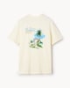 image 5 of F&F Pure Cotton St Lucia Slogan T-Shirt in Ecru