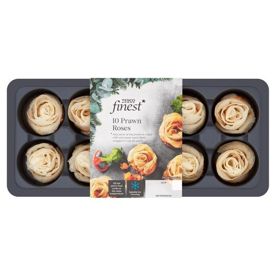Tesco Finest 10 Prawn Roses 180G Tesco Groceries