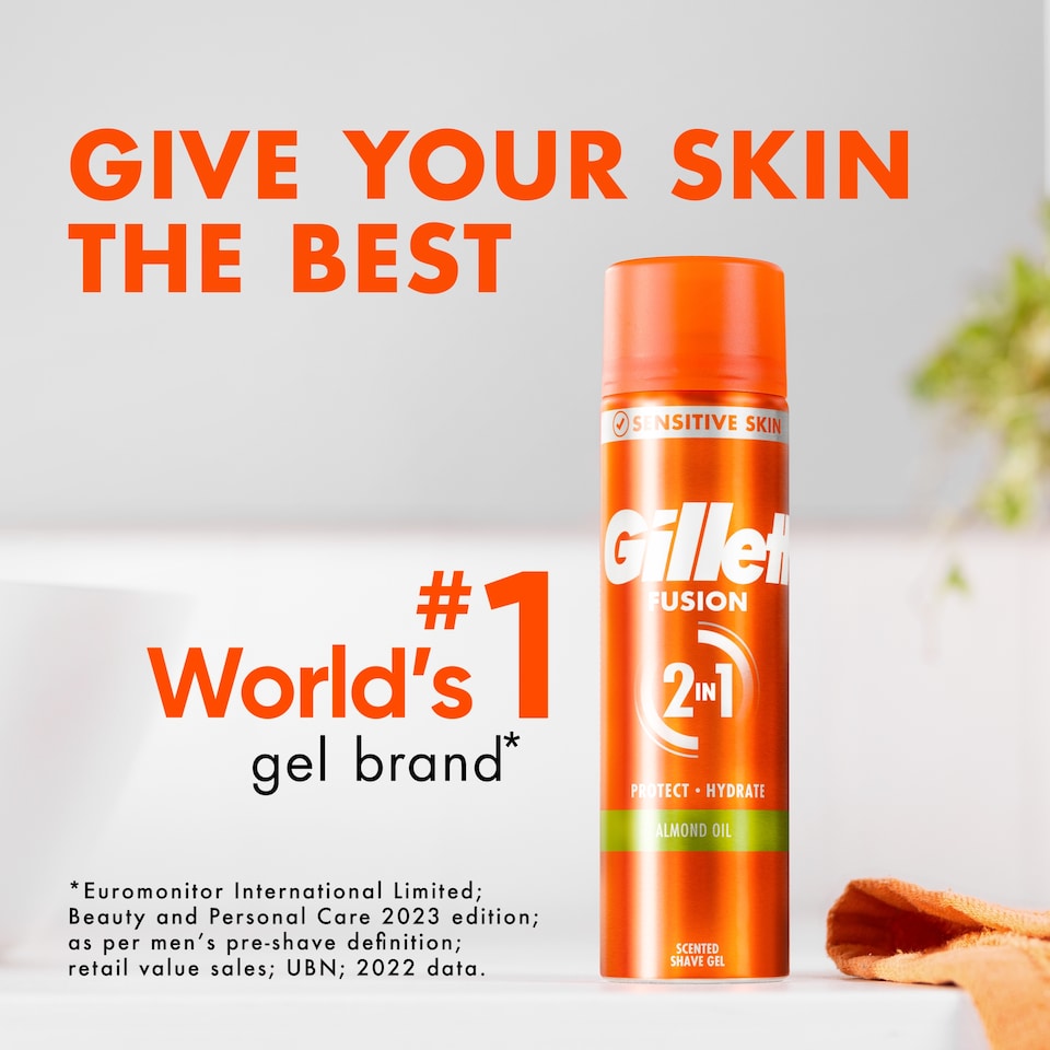 image 1 of Gillette Fusion 5 Ultra Sensitive Shaving Gel 200Ml