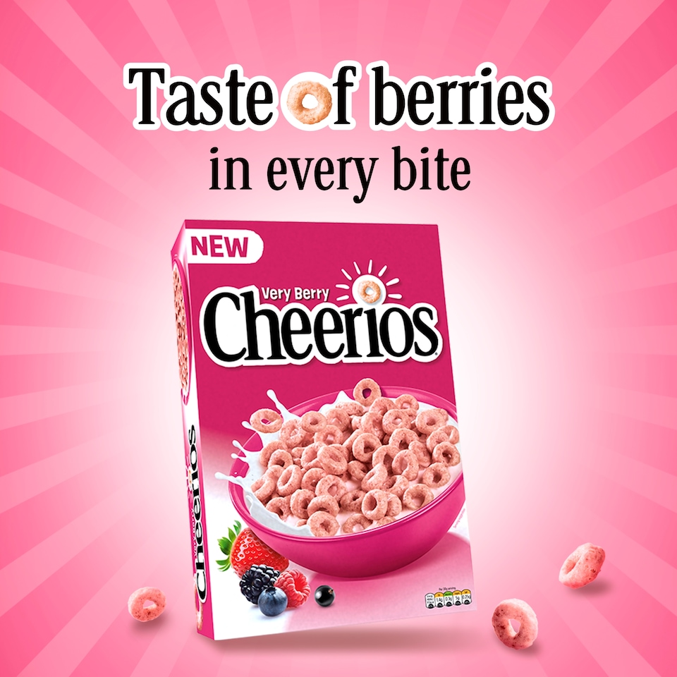 image 1 of Cheerios Very Berry Multigrain Breakfast Cereal 435g
