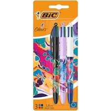Bic 4 Colour Botanical 3 Pack