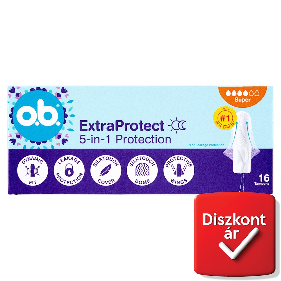 o.b. ExtraProtect Super tampon 16 db