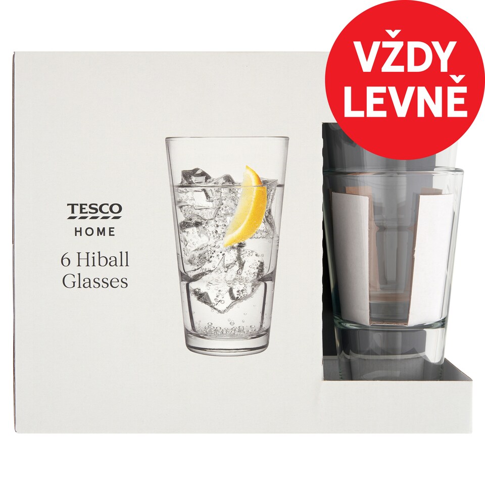 image 1 of Tesco Home Hiball Glasses 420 ml 6 pcs