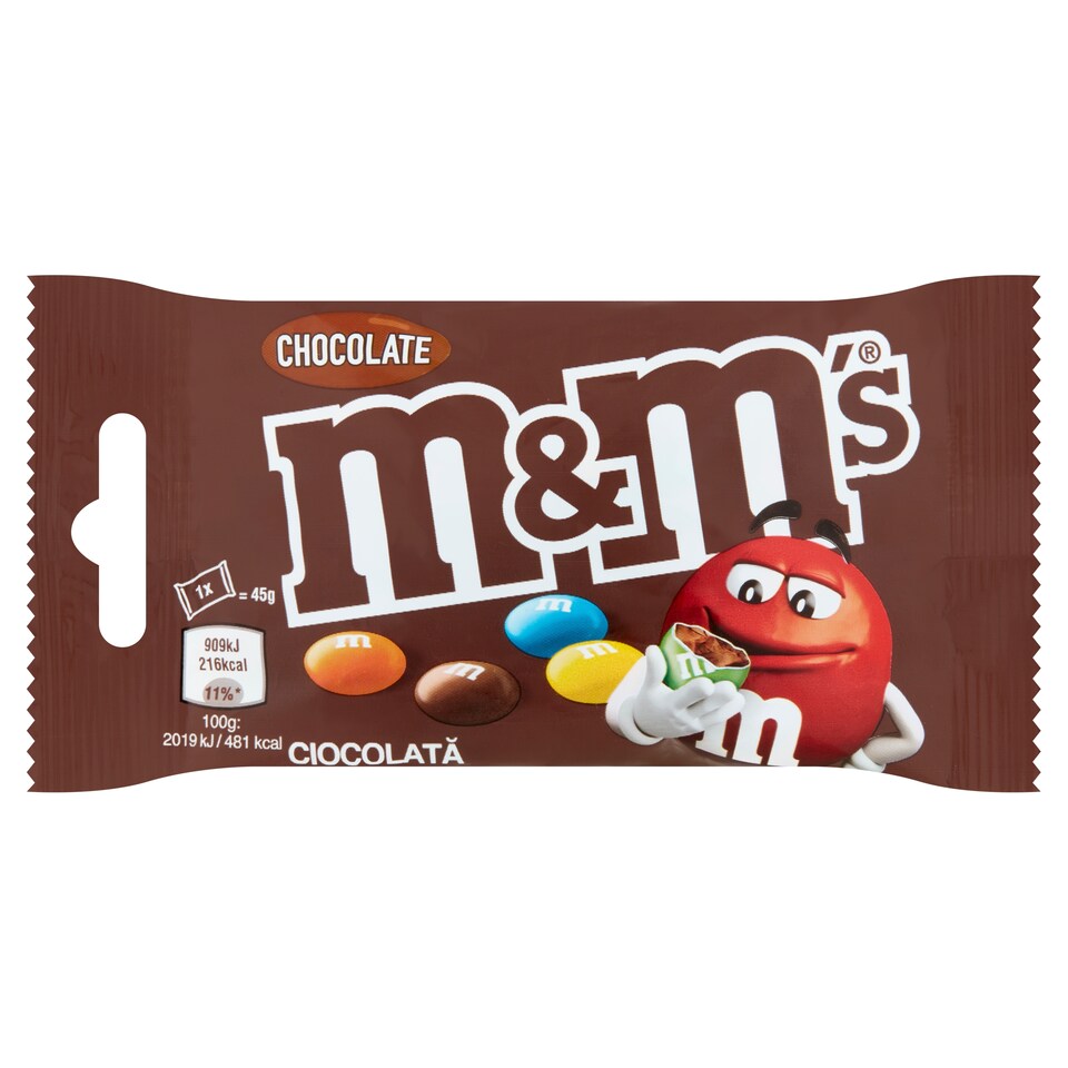 M&M's tejcsokoládés drazsé cukorbevonattal 45 g  1. kép