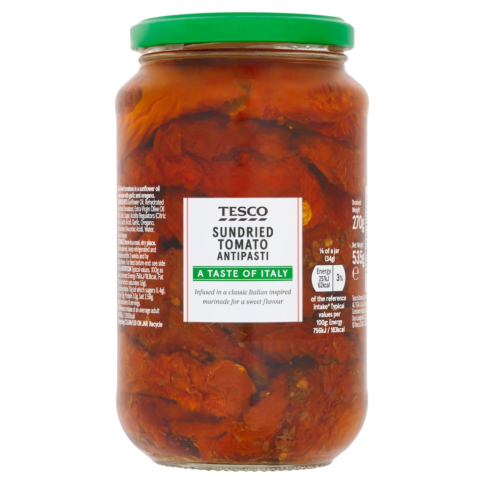 Tesco Sundried Tomato Antipasti 535G