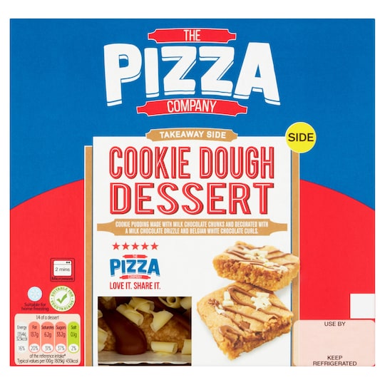 The Pizza Company Cookie Dough Dessert 300G Tesco Groceries